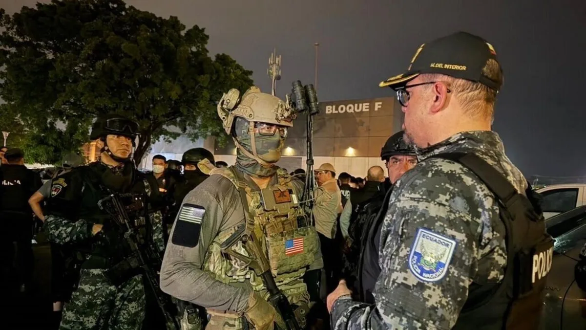 Operação no Equador prende 39 suspeitos com apoio de agentes dos EUA