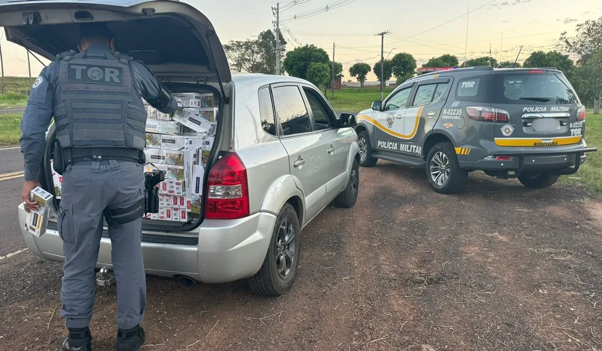 Polícia Rodoviária apreende carga de cigarros sem nota em Santo Anastácio