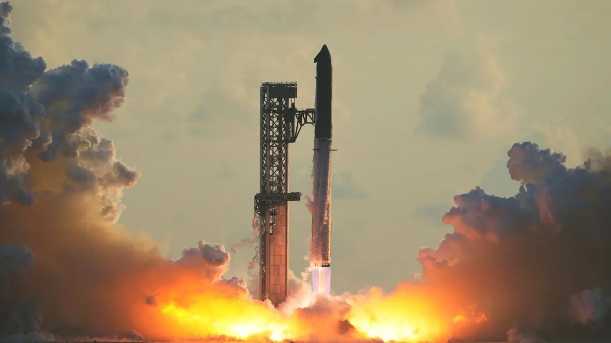 Starship alcança a órbita em voo de teste, mas falha em motor encurta missão
