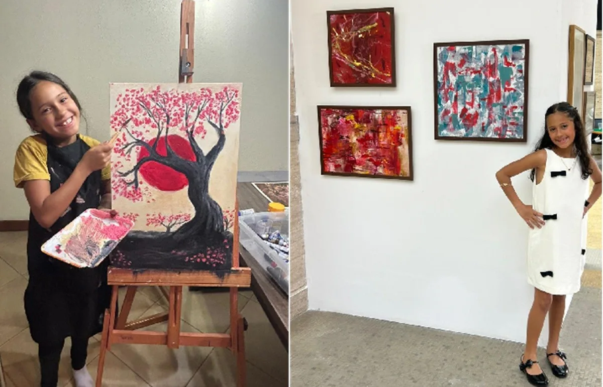 Valentina Lazarini, de Teresópolis, fará duas mostras de arte no Japão