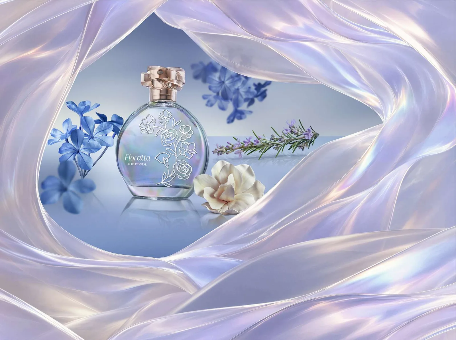 O Boticário apresenta Floratta Blue Crystal com proposta de frescor e sofisticação