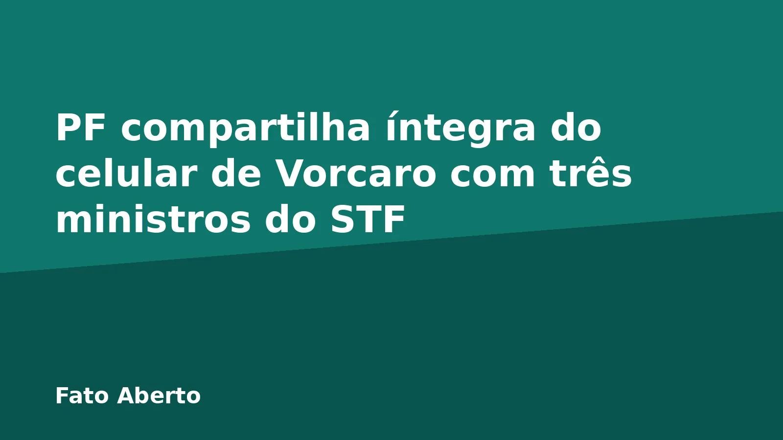 PF compartilha íntegra do celular de Vorcaro com três ministros do STF
