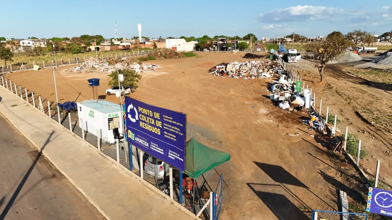 Ponto de coleta em Aparecida recebe mais de 468 toneladas em dois meses