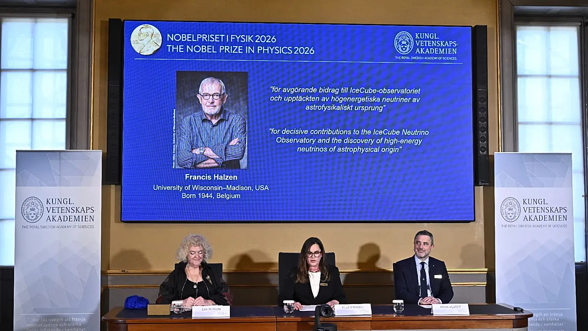Francis Halzen recebe Nobel de Física por detector de neutrinos no gelo antártico