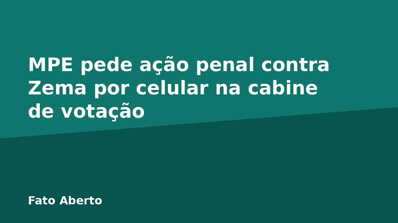 MPE pede ação penal contra Zema por celular na cabine de votação